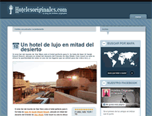 Tablet Screenshot of hotelesoriginales.com